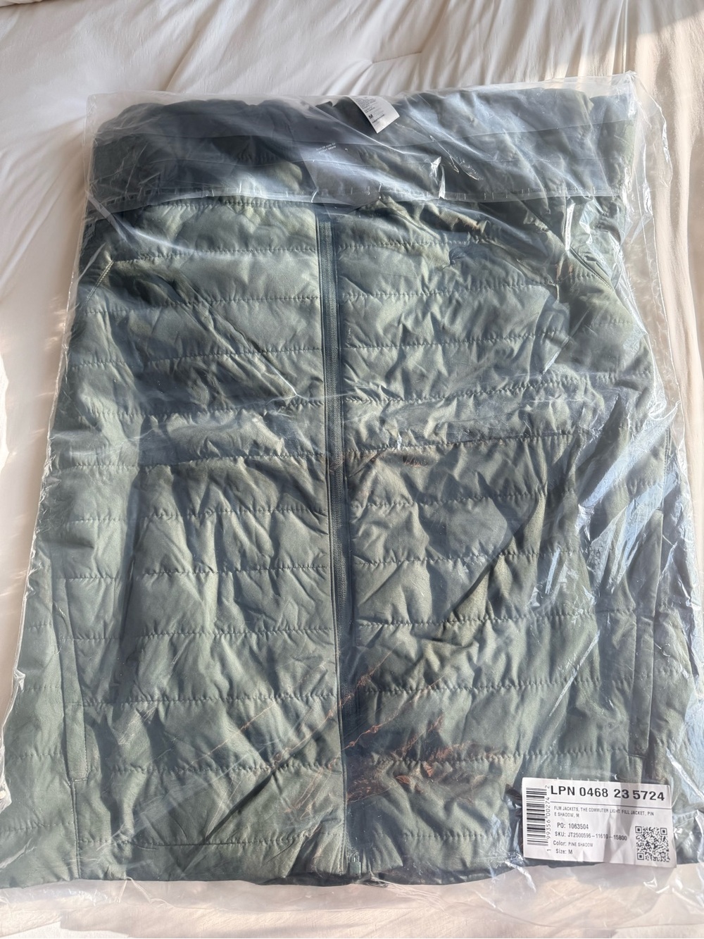 Fabletics Men's Lightweight Shirt Jacket in Olive Green